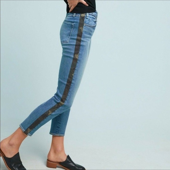 Mcguire Ibiza High Rise Crop Camo Jeans Size 27 - Picture 4 of 8